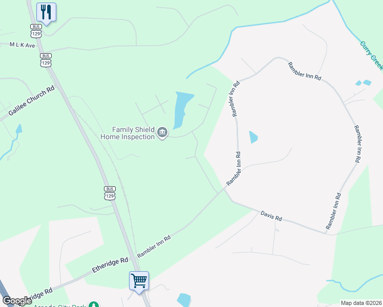 map of restaurants, bars, coffee shops, grocery stores, and more near 179 Sterling Lake Way in Jefferson