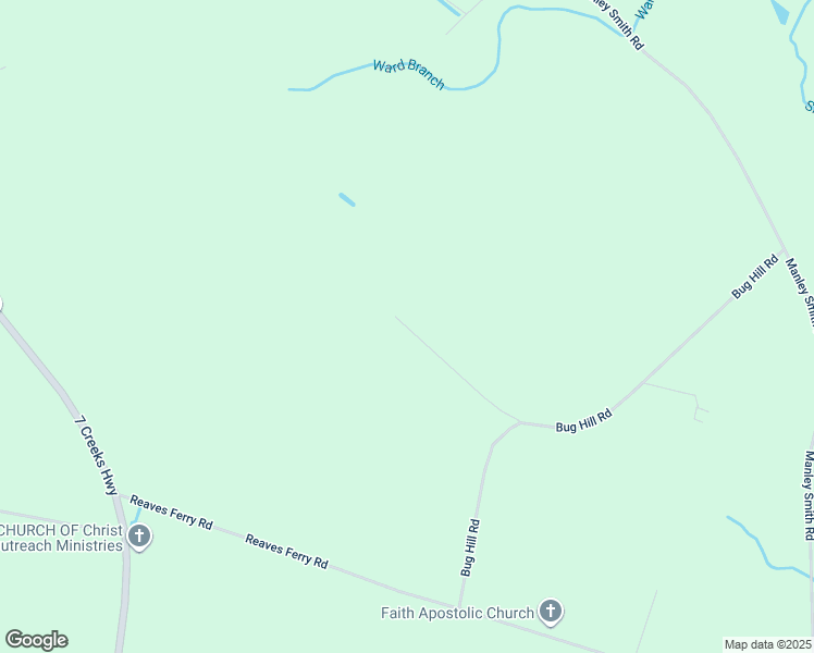 map of restaurants, bars, coffee shops, grocery stores, and more near 230 Roland Smith Lane in Nakina
