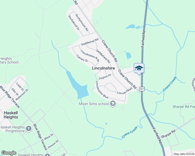 map of restaurants, bars, coffee shops, grocery stores, and more near 417 Lincolnshire Boulevard in Columbia