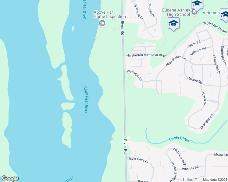 map of restaurants, bars, coffee shops, grocery stores, and more near 125 Island Bridge Way in Wilmington