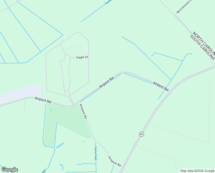 map of restaurants, bars, coffee shops, grocery stores, and more near 1150 Airport Road in Loris