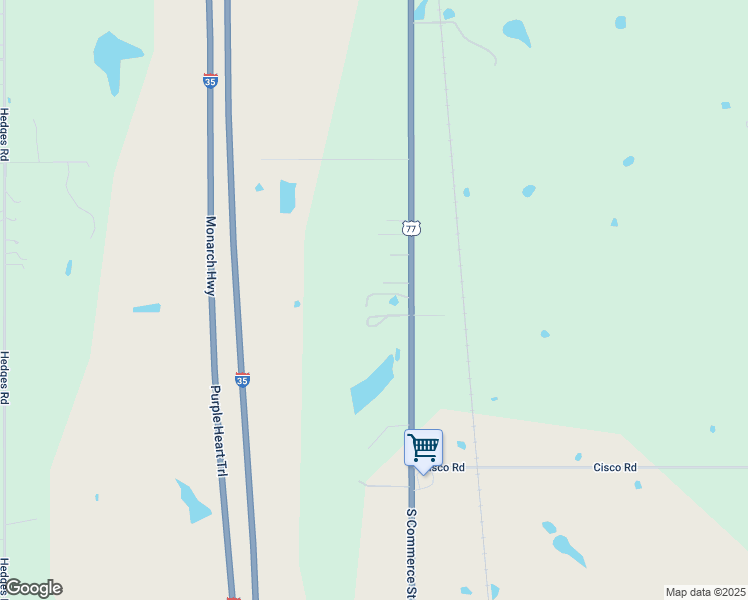 map of restaurants, bars, coffee shops, grocery stores, and more near 1459 U.S. 77 in Ardmore
