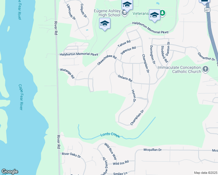 map of restaurants, bars, coffee shops, grocery stores, and more near 7654 Vancouver Court in Wilmington