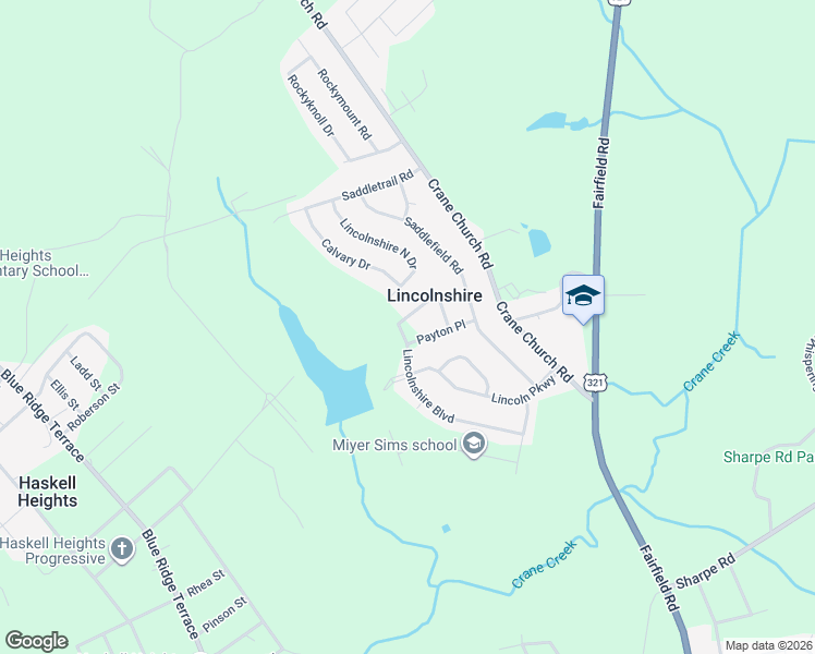 map of restaurants, bars, coffee shops, grocery stores, and more near 417 Lincolnshire Boulevard in Columbia