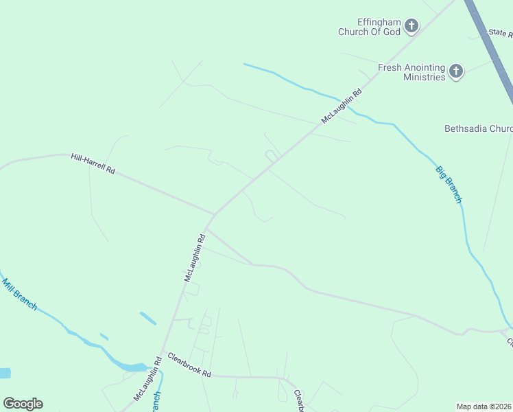 map of restaurants, bars, coffee shops, grocery stores, and more near 612 McLaughlin Road in Effingham