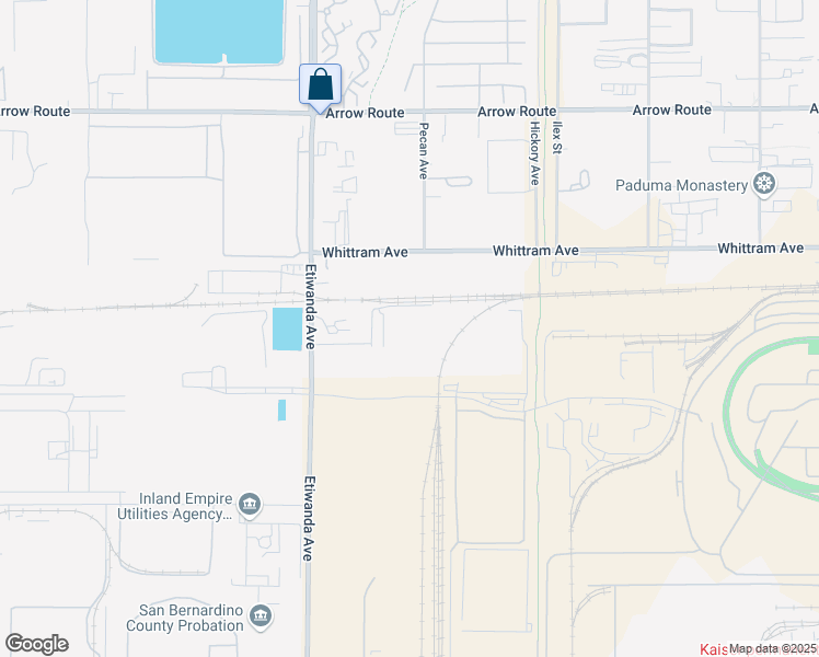 map of restaurants, bars, coffee shops, grocery stores, and more near 8939 Etiwanda Avenue in Rancho Cucamonga