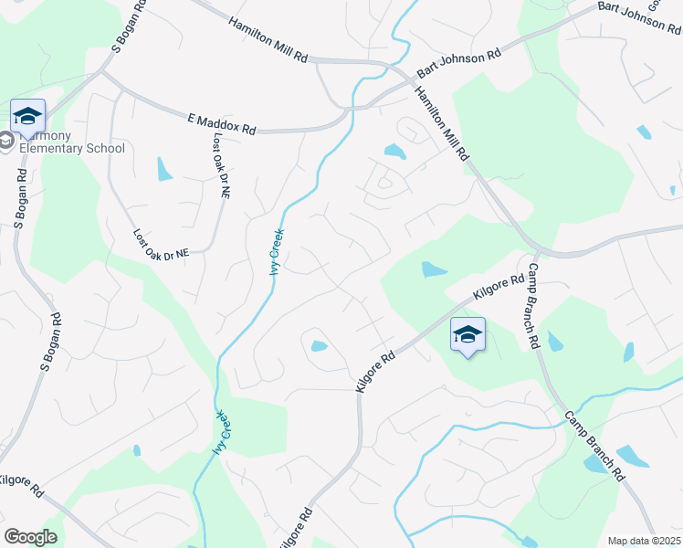 map of restaurants, bars, coffee shops, grocery stores, and more near 2618 Chandler Grove Drive in Buford
