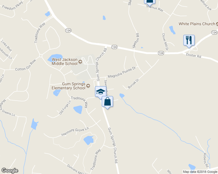 map of restaurants, bars, coffee shops, grocery stores, and more near 17 Pin Oak Circle in Jefferson