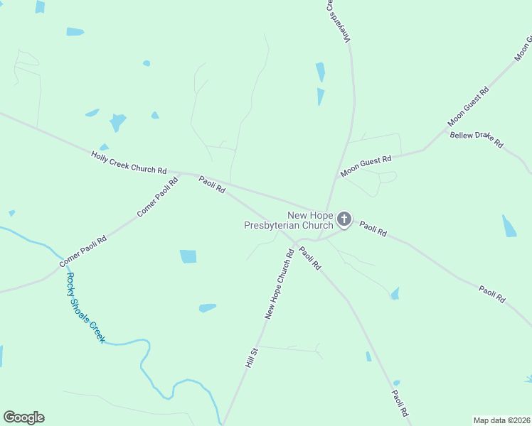 map of restaurants, bars, coffee shops, grocery stores, and more near 5614 East Paoli Road in Comer