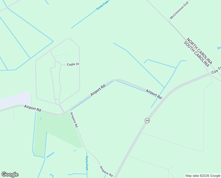 map of restaurants, bars, coffee shops, grocery stores, and more near 1160 Airport Road in Loris