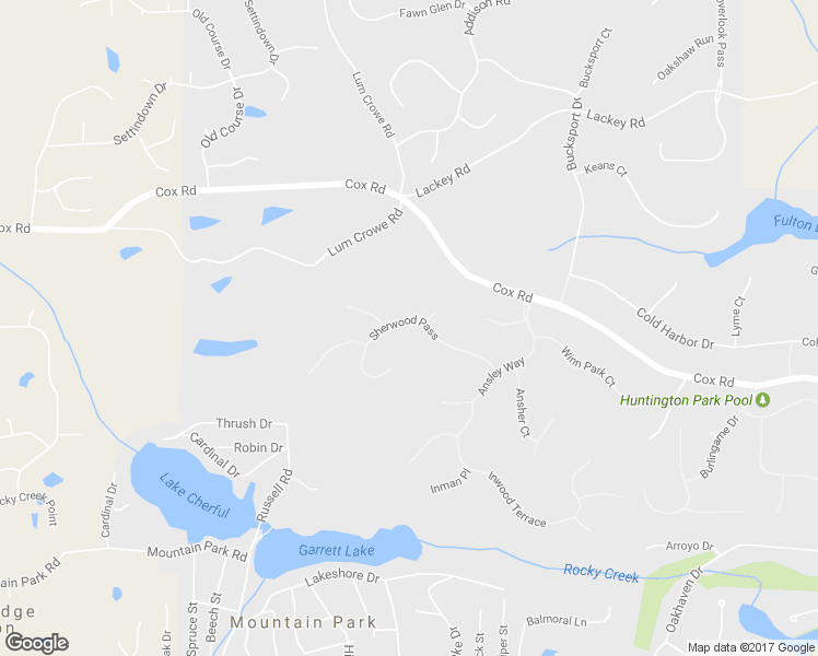 map of restaurants, bars, coffee shops, grocery stores, and more near 155 Sherwood Pass in Roswell