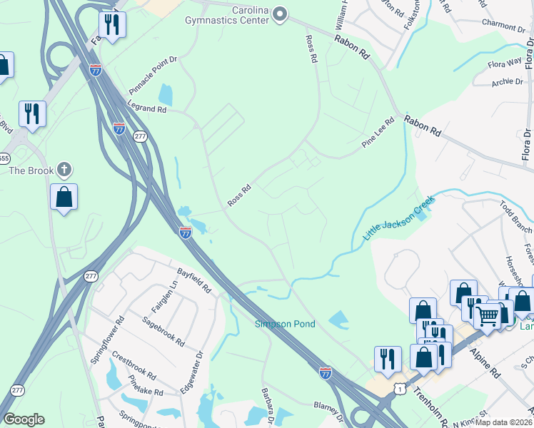 map of restaurants, bars, coffee shops, grocery stores, and more near 1861 Legrand Road in Columbia