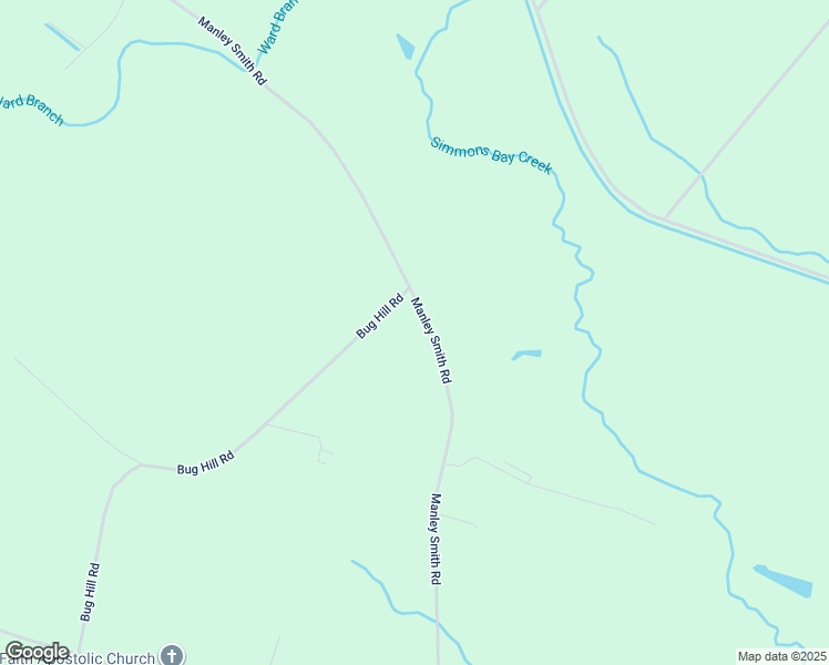 map of restaurants, bars, coffee shops, grocery stores, and more near 2730 Manley Smith Road in Nakina