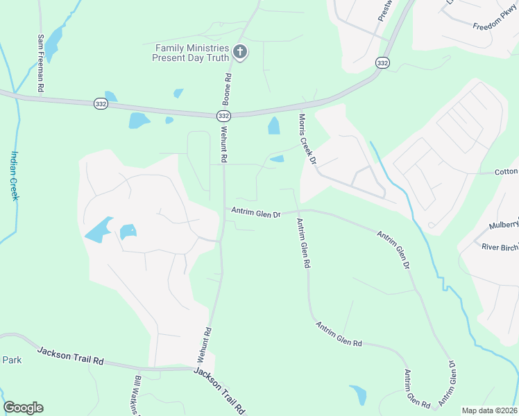 map of restaurants, bars, coffee shops, grocery stores, and more near 123 Hunter Drive in Hoschton