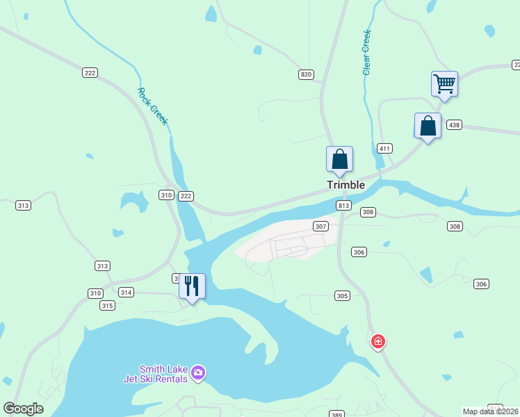map of restaurants, bars, coffee shops, grocery stores, and more near 6701 County Road 222 in Cullman