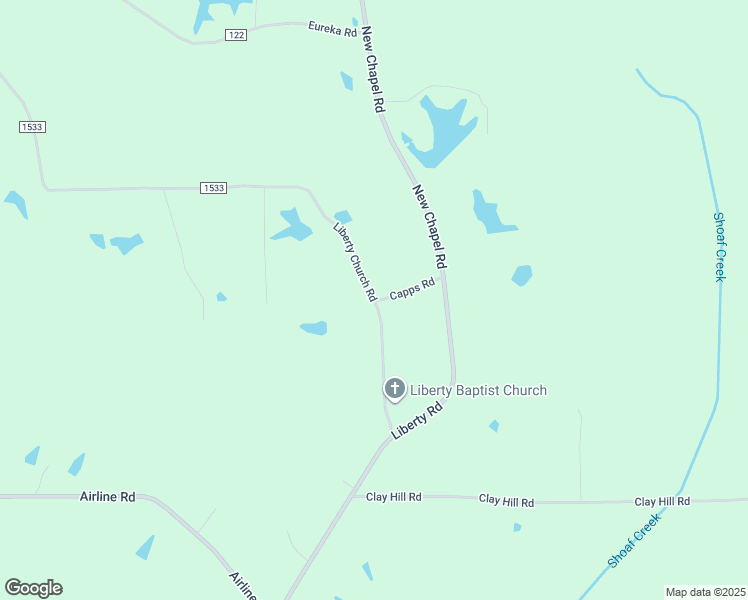 map of restaurants, bars, coffee shops, grocery stores, and more near 30267 Liberty Church Road in Nettleton