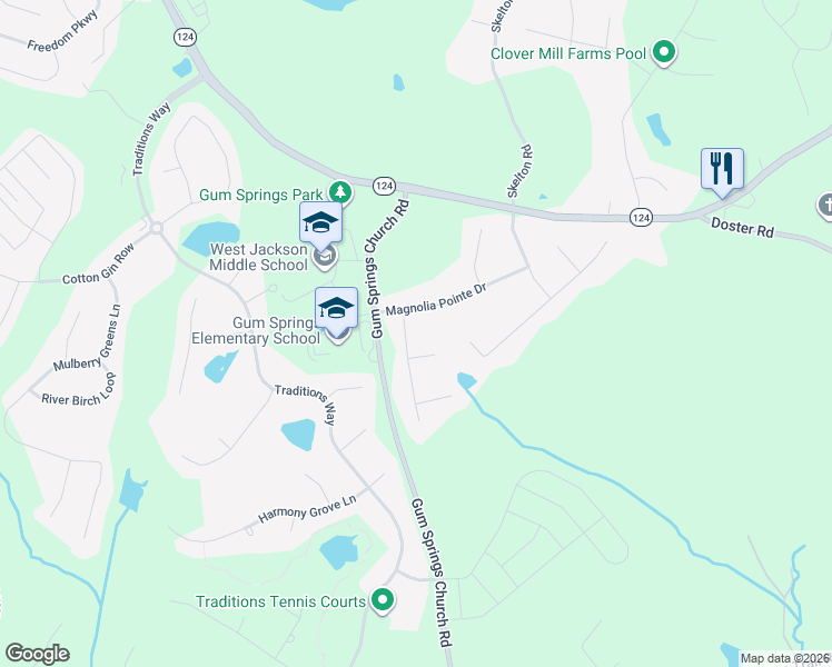 map of restaurants, bars, coffee shops, grocery stores, and more near 17 Pin Oak Circle in Jefferson