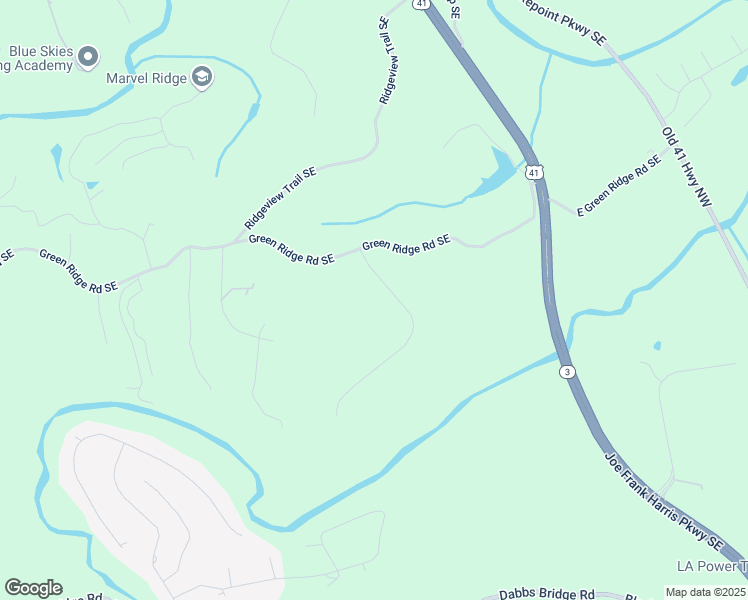 map of restaurants, bars, coffee shops, grocery stores, and more near 14 Retreat Ridge Southeast in Cartersville