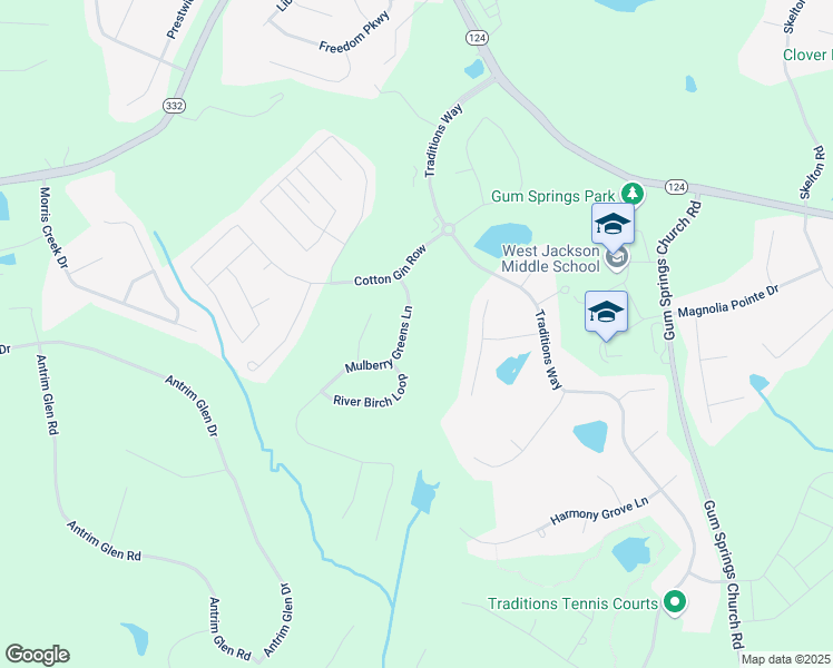 map of restaurants, bars, coffee shops, grocery stores, and more near 3023 Mulberry Greens Lane in Jefferson