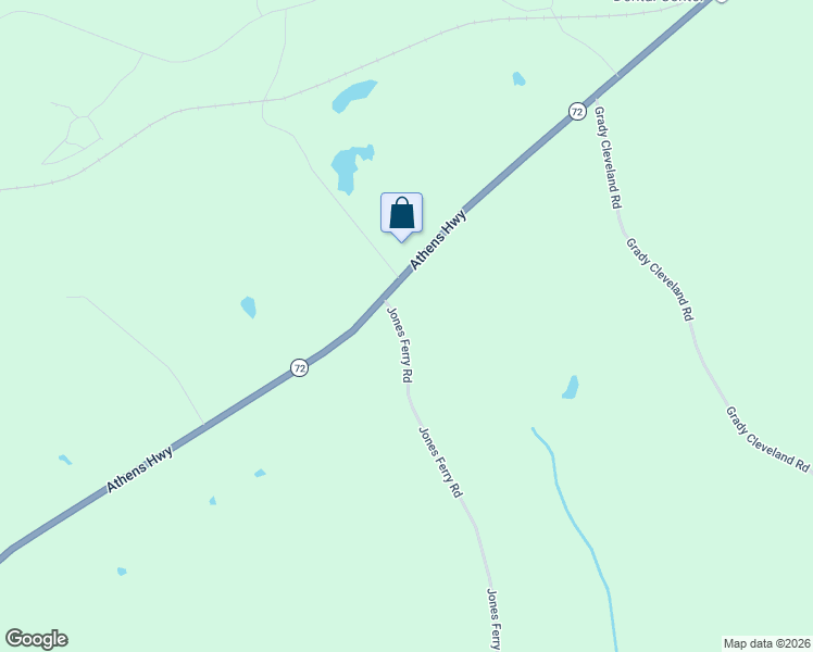 map of restaurants, bars, coffee shops, grocery stores, and more near 1022 Jones Ferry Road in Elberton