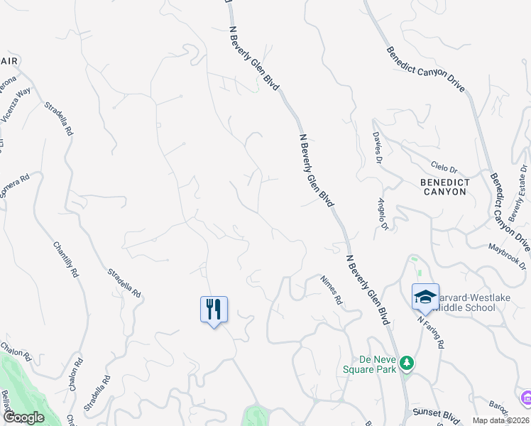 map of restaurants, bars, coffee shops, grocery stores, and more near 984 Bel Air Road in Los Angeles