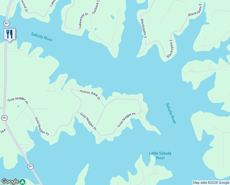 map of restaurants, bars, coffee shops, grocery stores, and more near 1722 Gold Nugget Point in Prosperity