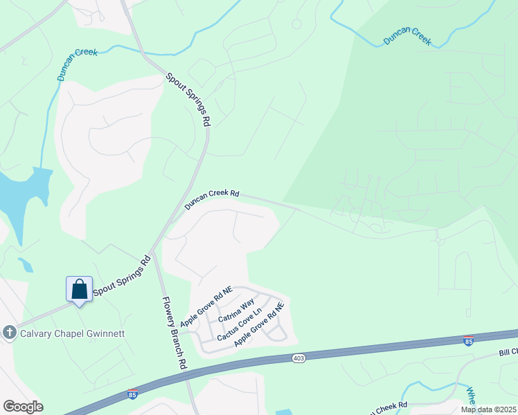map of restaurants, bars, coffee shops, grocery stores, and more near 5178 Stefan Ridge Way in Buford