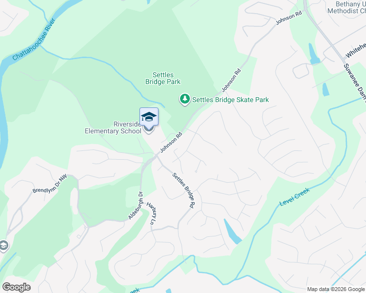 map of restaurants, bars, coffee shops, grocery stores, and more near 440 Highland Gate Circle in Suwanee