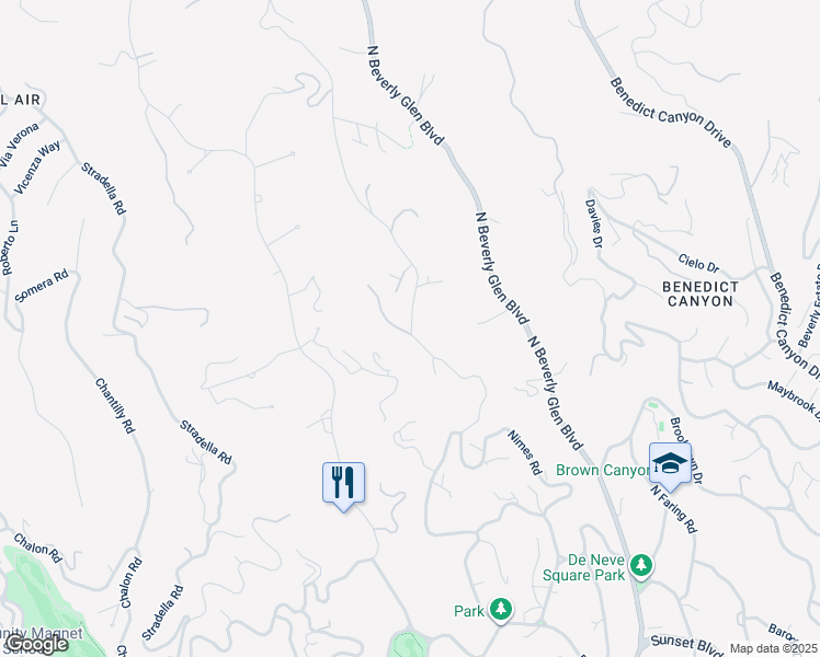 map of restaurants, bars, coffee shops, grocery stores, and more near in Los Angeles