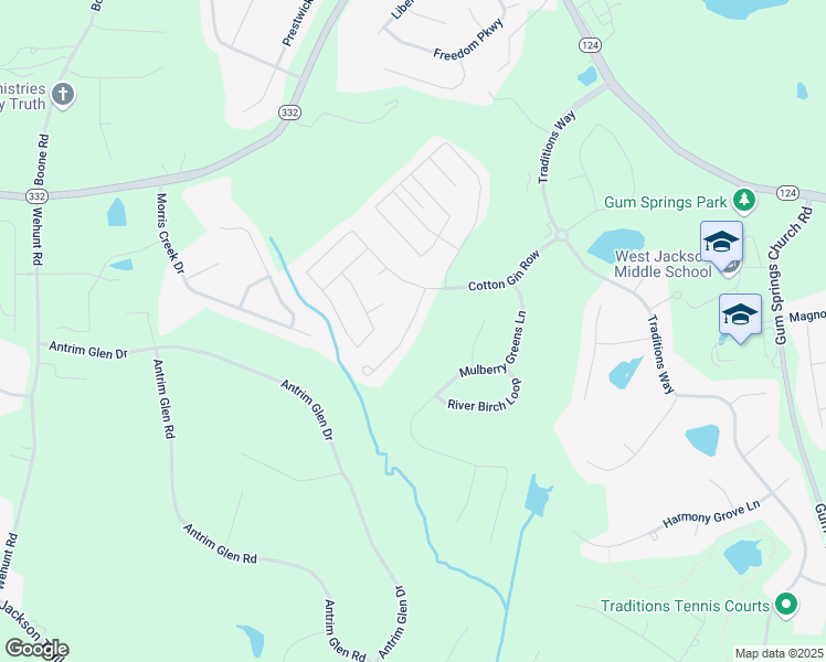 map of restaurants, bars, coffee shops, grocery stores, and more near 4733 Fairways Lane in Jefferson