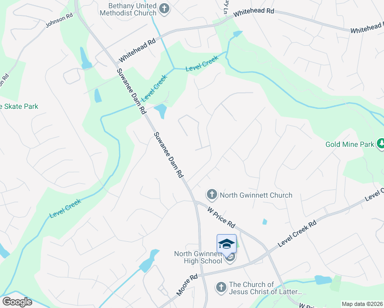map of restaurants, bars, coffee shops, grocery stores, and more near 11 Belmore Manor Drive in Suwanee