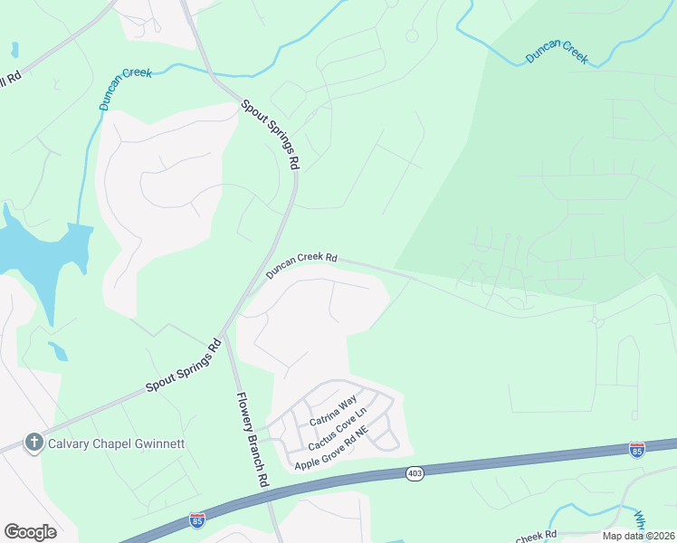 map of restaurants, bars, coffee shops, grocery stores, and more near 5138 Stefan Ridge Way in Buford