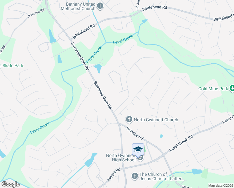 map of restaurants, bars, coffee shops, grocery stores, and more near 11 Belmore Manor Drive in Suwanee