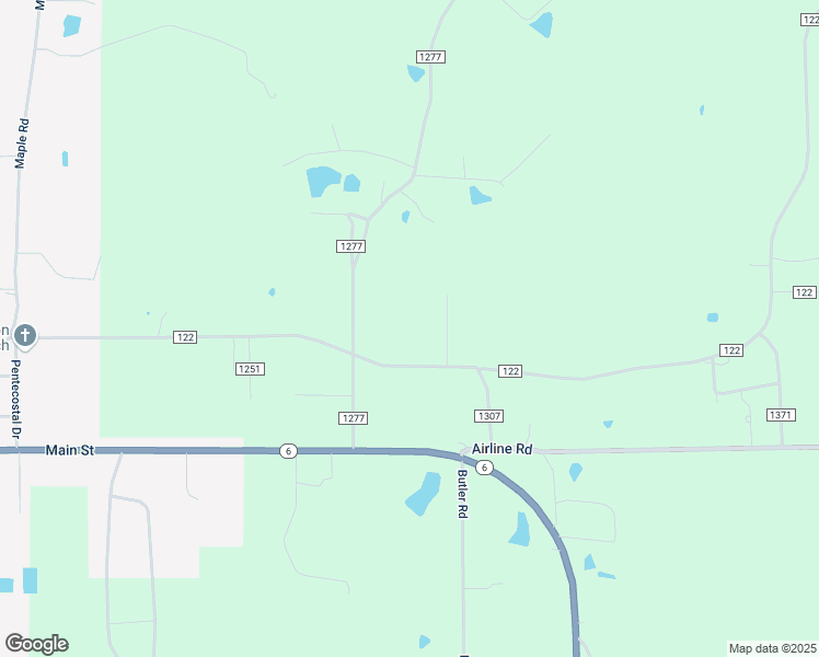 map of restaurants, bars, coffee shops, grocery stores, and more near 294 Road 122 in Nettleton