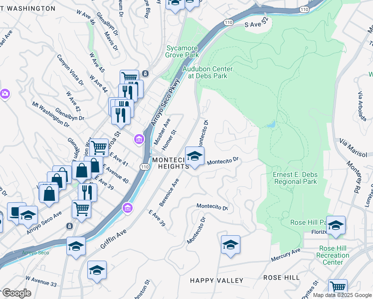 map of restaurants, bars, coffee shops, grocery stores, and more near 4406 Griffin Avenue in Los Angeles