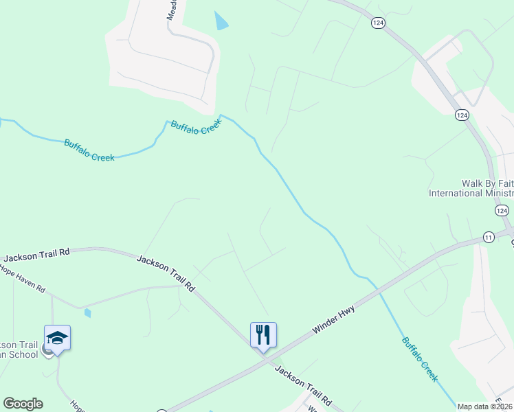 map of restaurants, bars, coffee shops, grocery stores, and more near 173 Ashwick Drive in Jefferson