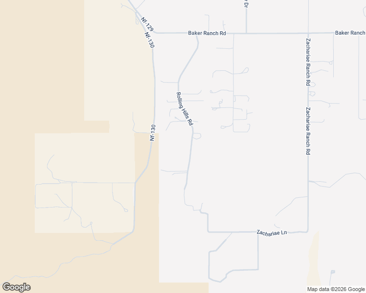 map of restaurants, bars, coffee shops, grocery stores, and more near 438 Rolling Hills Road in Young