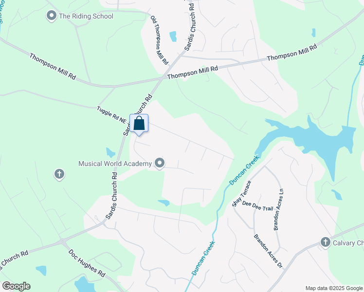 map of restaurants, bars, coffee shops, grocery stores, and more near 4184 Wyndham Park Way in Buford
