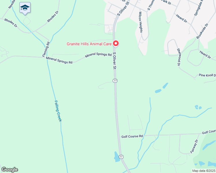 map of restaurants, bars, coffee shops, grocery stores, and more near 1053 Lexington Highway in Elberton