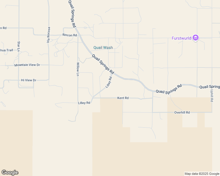 map of restaurants, bars, coffee shops, grocery stores, and more near 8825 Lilley Road in Joshua Tree