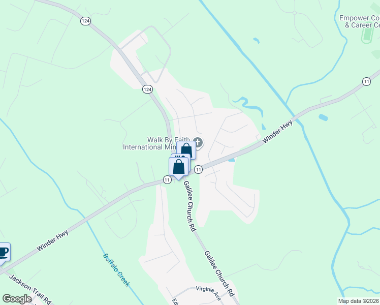 map of restaurants, bars, coffee shops, grocery stores, and more near 440 Andrew Ridge Drive in Jefferson