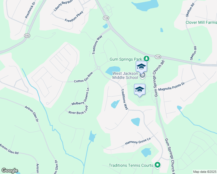 map of restaurants, bars, coffee shops, grocery stores, and more near 781 High Falls Court in Jefferson