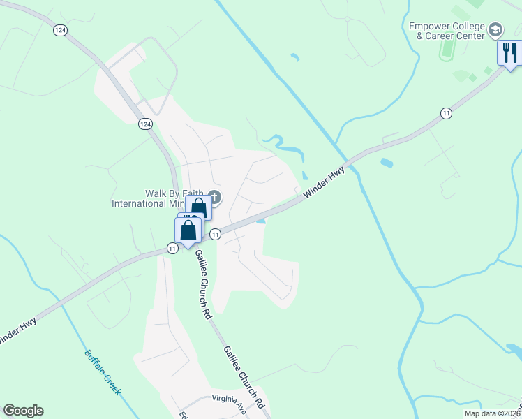 map of restaurants, bars, coffee shops, grocery stores, and more near 94 Manchester Lane in Jefferson