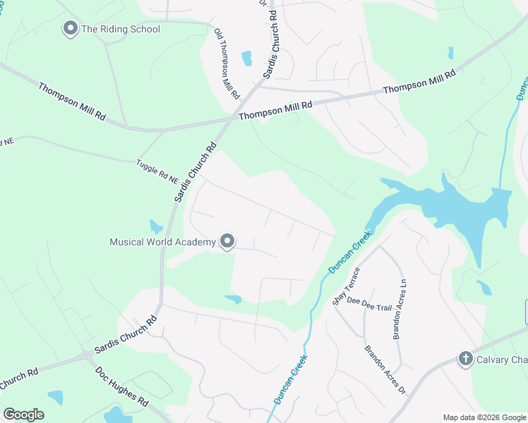 map of restaurants, bars, coffee shops, grocery stores, and more near 4194 Wyndham Park Way in Buford