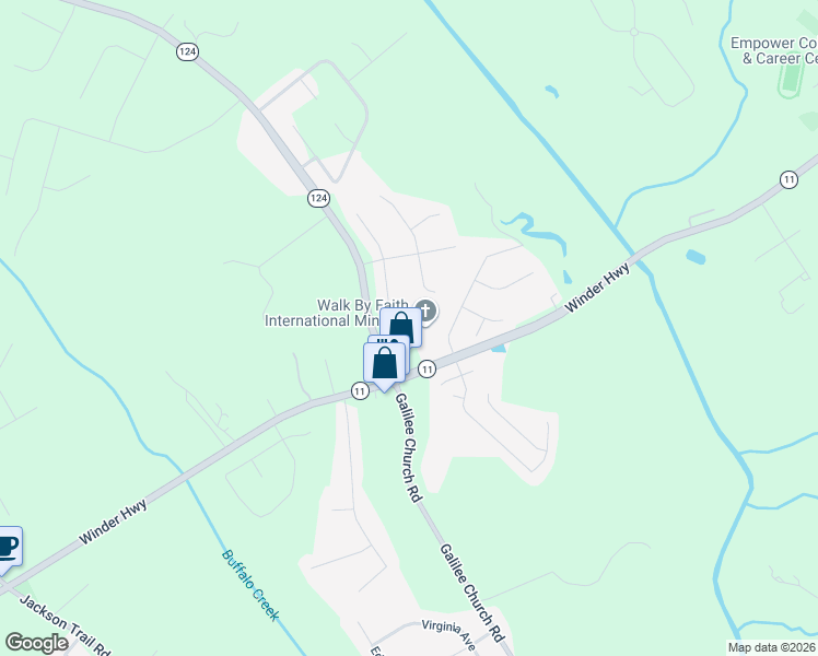 map of restaurants, bars, coffee shops, grocery stores, and more near 440 Andrew Ridge Drive in Jefferson
