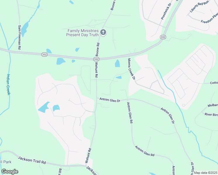 map of restaurants, bars, coffee shops, grocery stores, and more near 240 Parkers Place in Hoschton