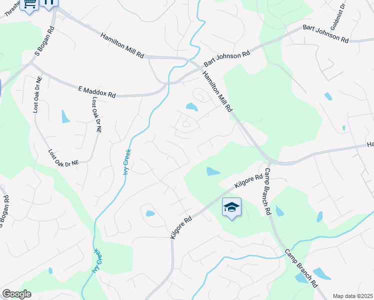 map of restaurants, bars, coffee shops, grocery stores, and more near 2770 Chandler Grove Drive in Buford