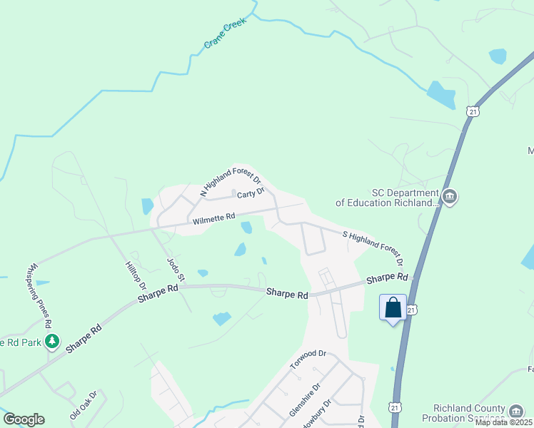 map of restaurants, bars, coffee shops, grocery stores, and more near 601 Wilmette Road in Columbia