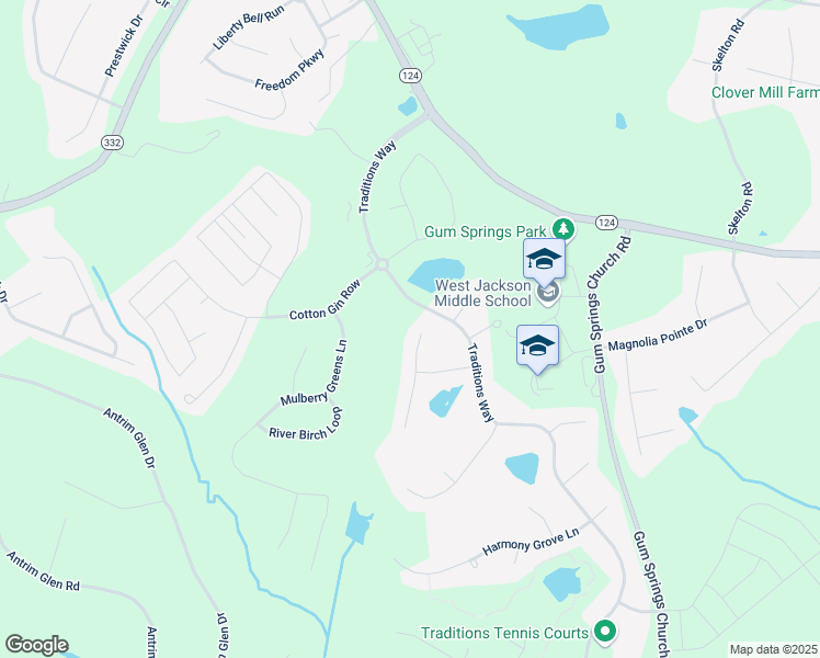 map of restaurants, bars, coffee shops, grocery stores, and more near 781 High Falls Court in Jefferson