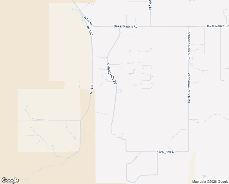 map of restaurants, bars, coffee shops, grocery stores, and more near 438 Rolling Hills Road in Young